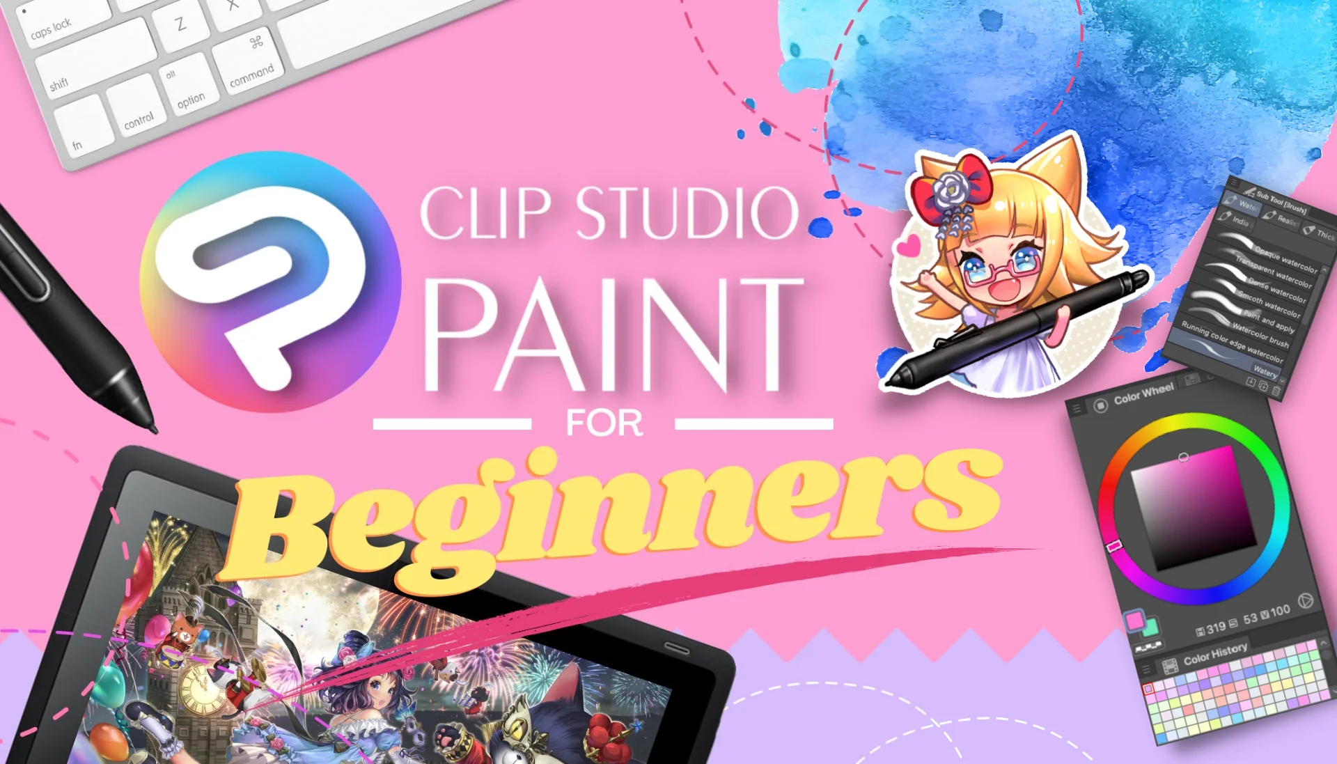 CLIP STUDIO PAINT for Beginners – LUNAR ☆ MIMI