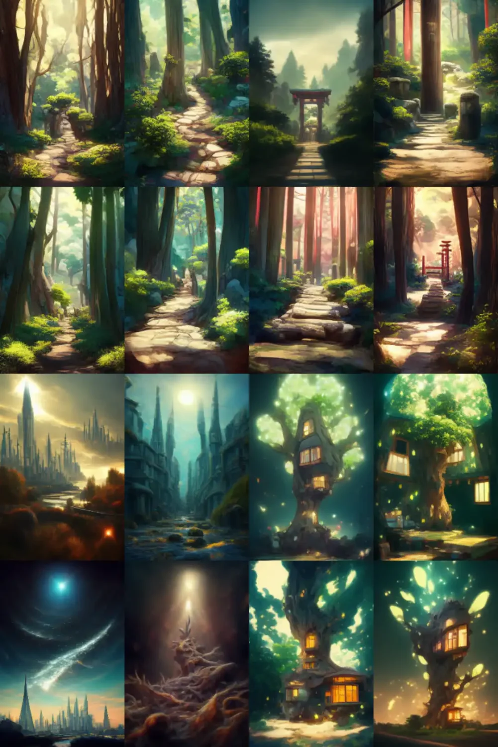 ArtStation - Anime wallpaper - AI art gen