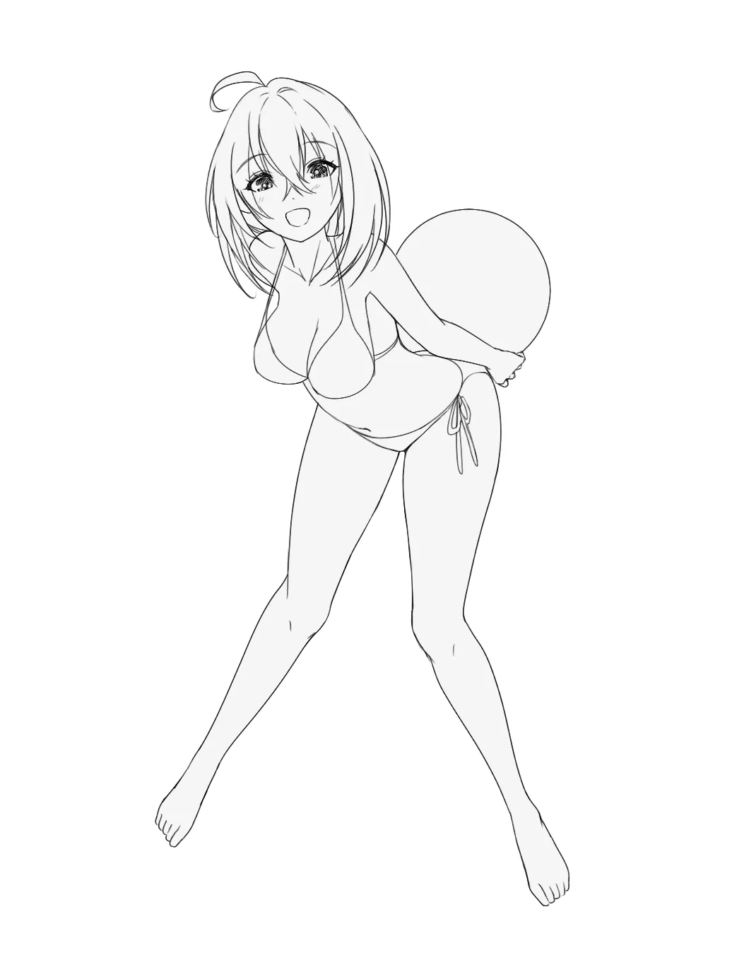 Cute Poses - Female on knees | PoseMy.Art