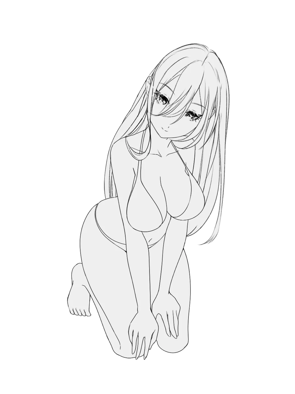 Anime girl poses  70 Images to sketch