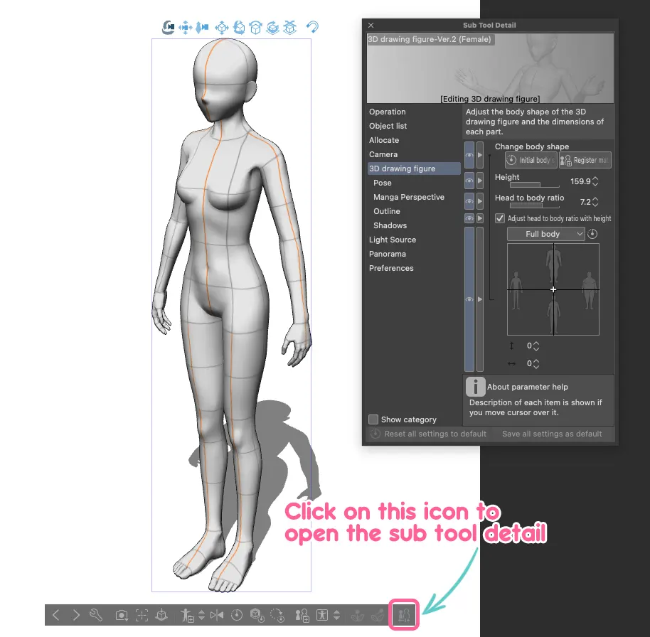 How to change bust size for 3D Models - CLIP STUDIO ASK