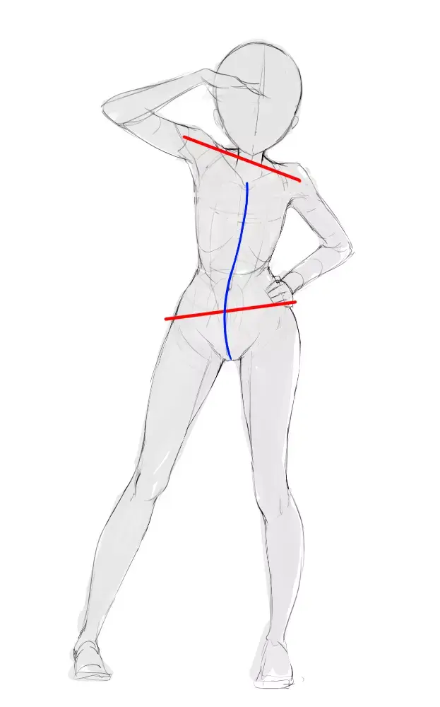How to Draw ANIME POSES (Anatomy) Tutorial - Step by Step (SWORD) - YouTube