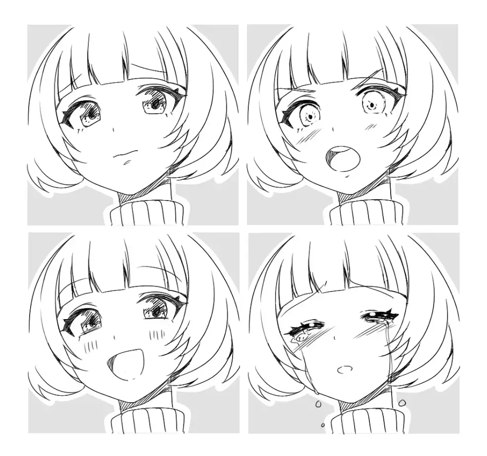 Anime faces expressions, Anime expressions, Anime