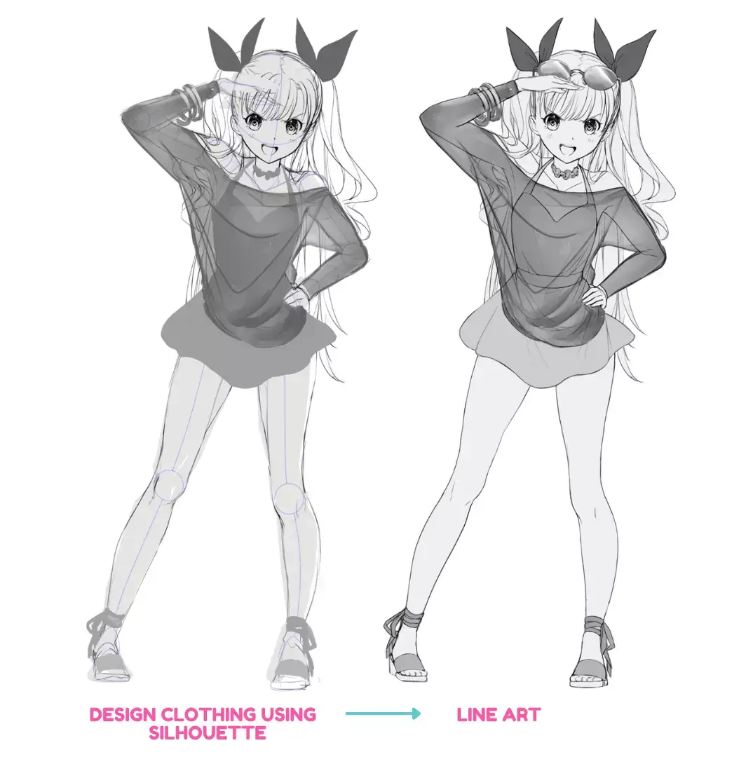 How to Draw Poses for Anime Characters Step by Step - Photoshop Tutorial 1  - YouTube
