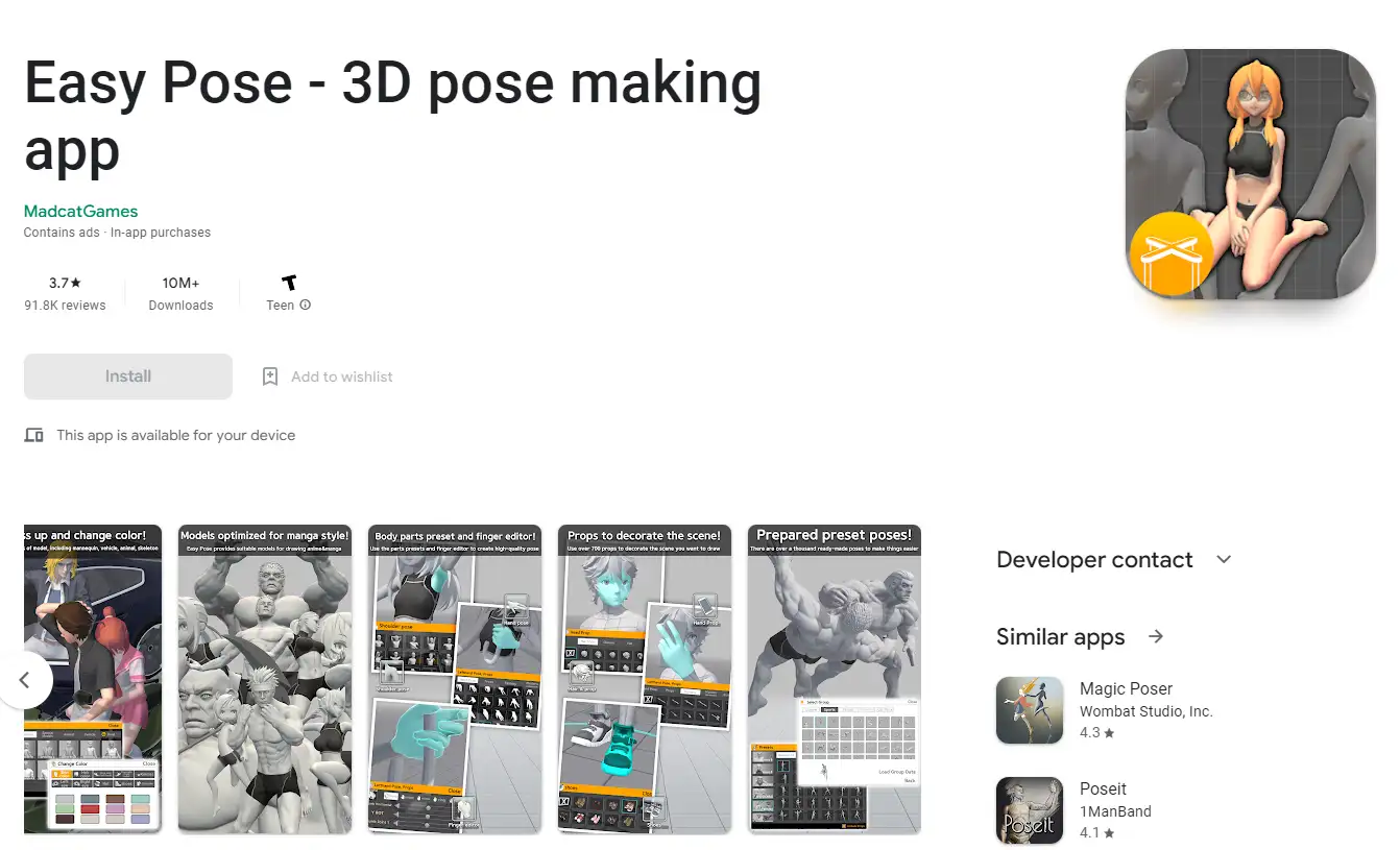 Download Easy Pose - 3D pose making app 1.5.66 APK for Android - Free and  Safe Download